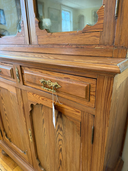 Scottish Antique Pine Cabinet Ca 1880