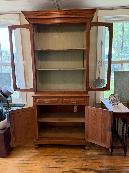 Scottish Antique Pine Cabinet Ca 1880