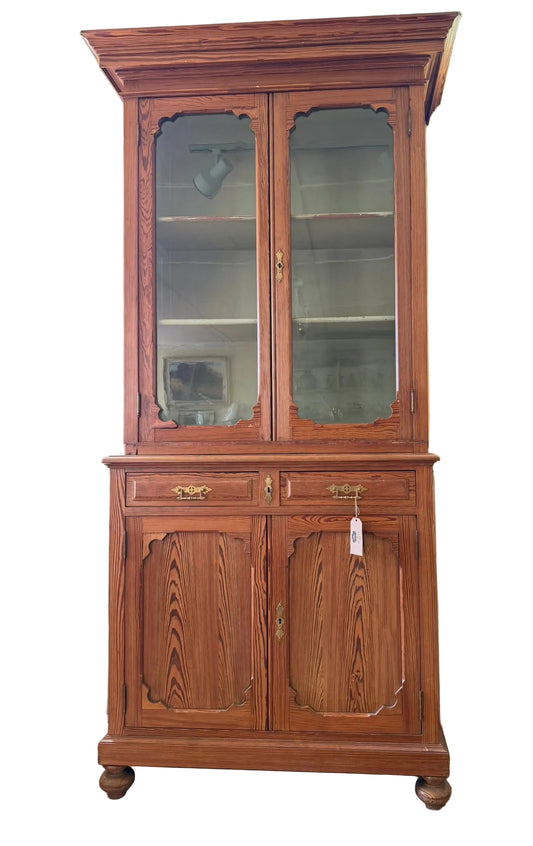 Scottish Antique Pine Cabinet Ca 1880