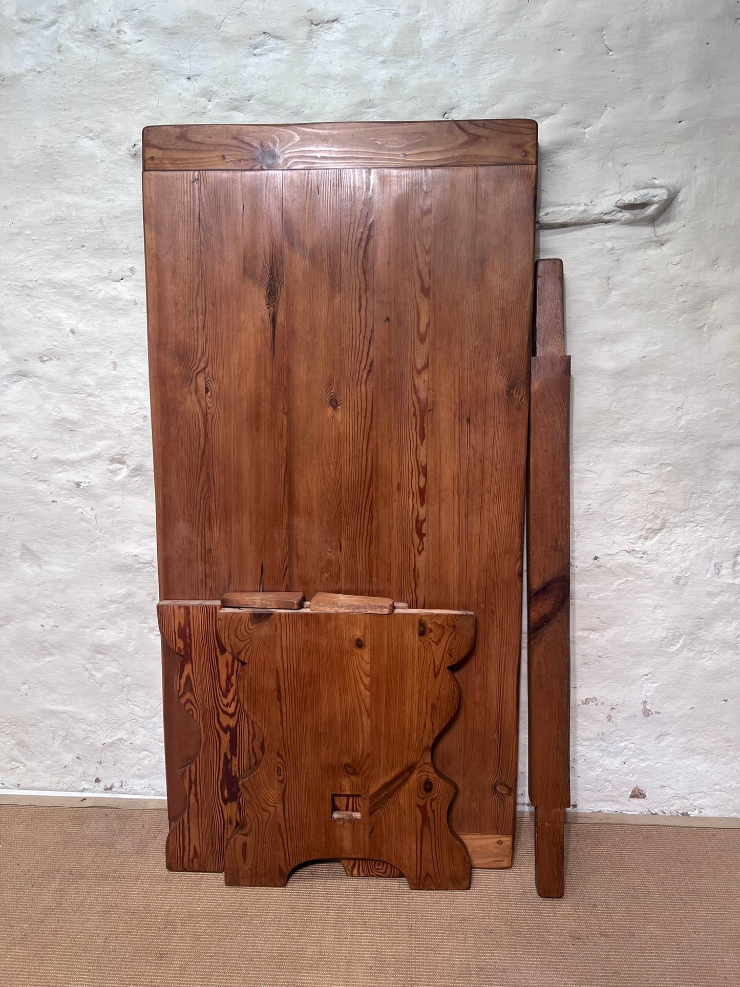 Pine Trestle Base Dining Table