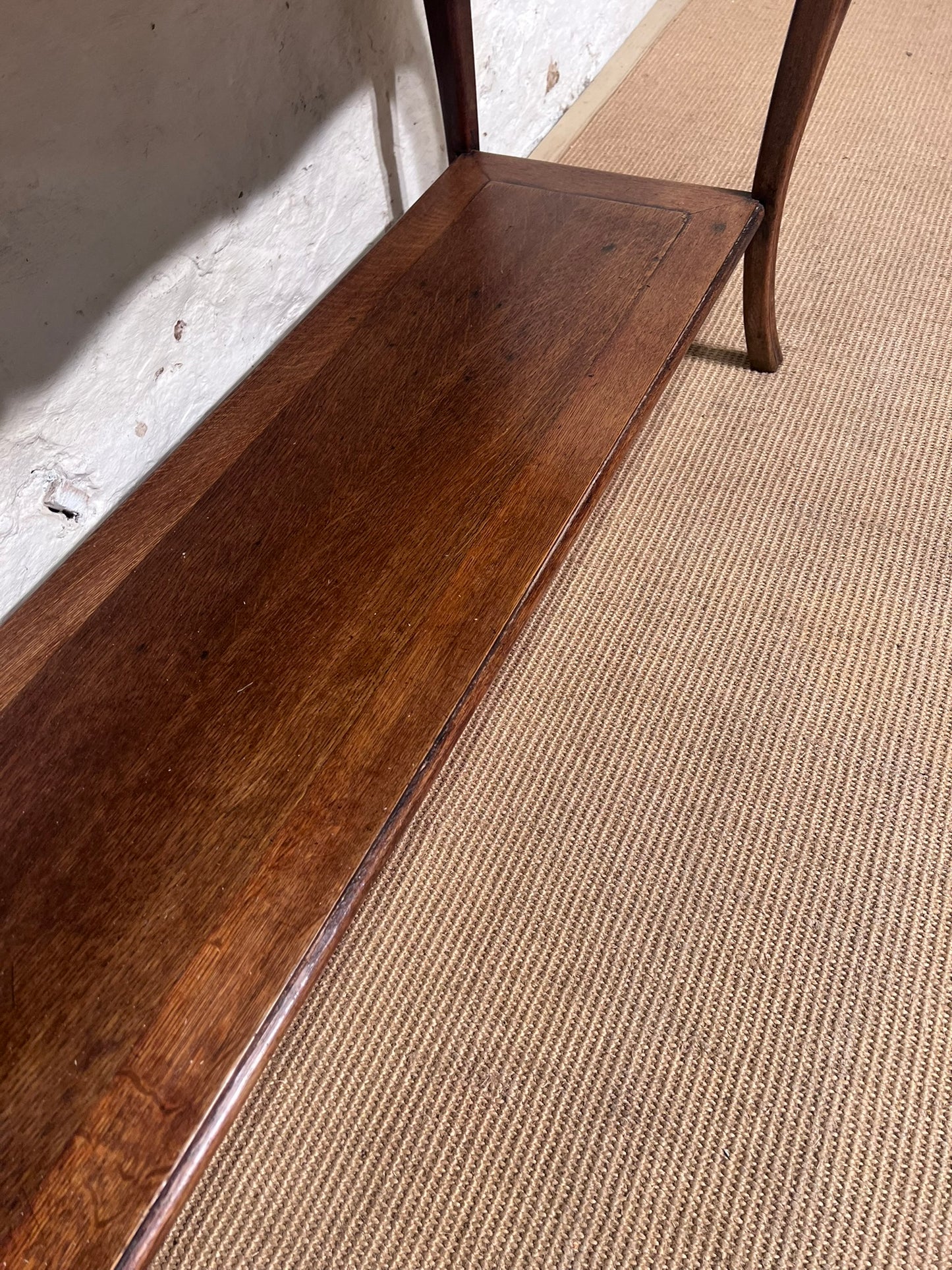 French Vintage Oak Side Table