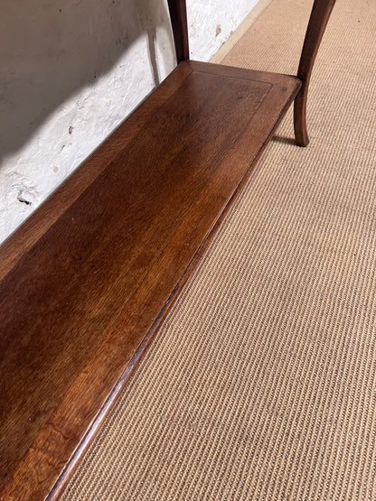 French Vintage Oak Side Table