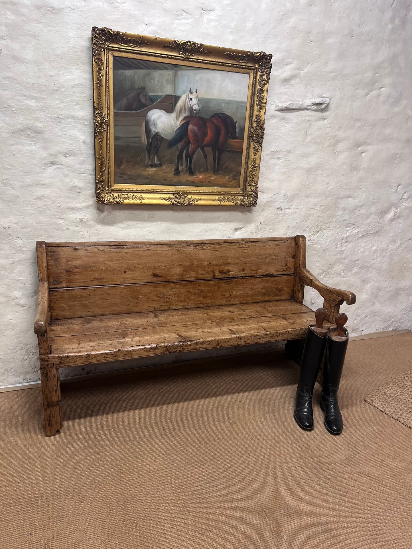 Welsh Antique Pine Bench