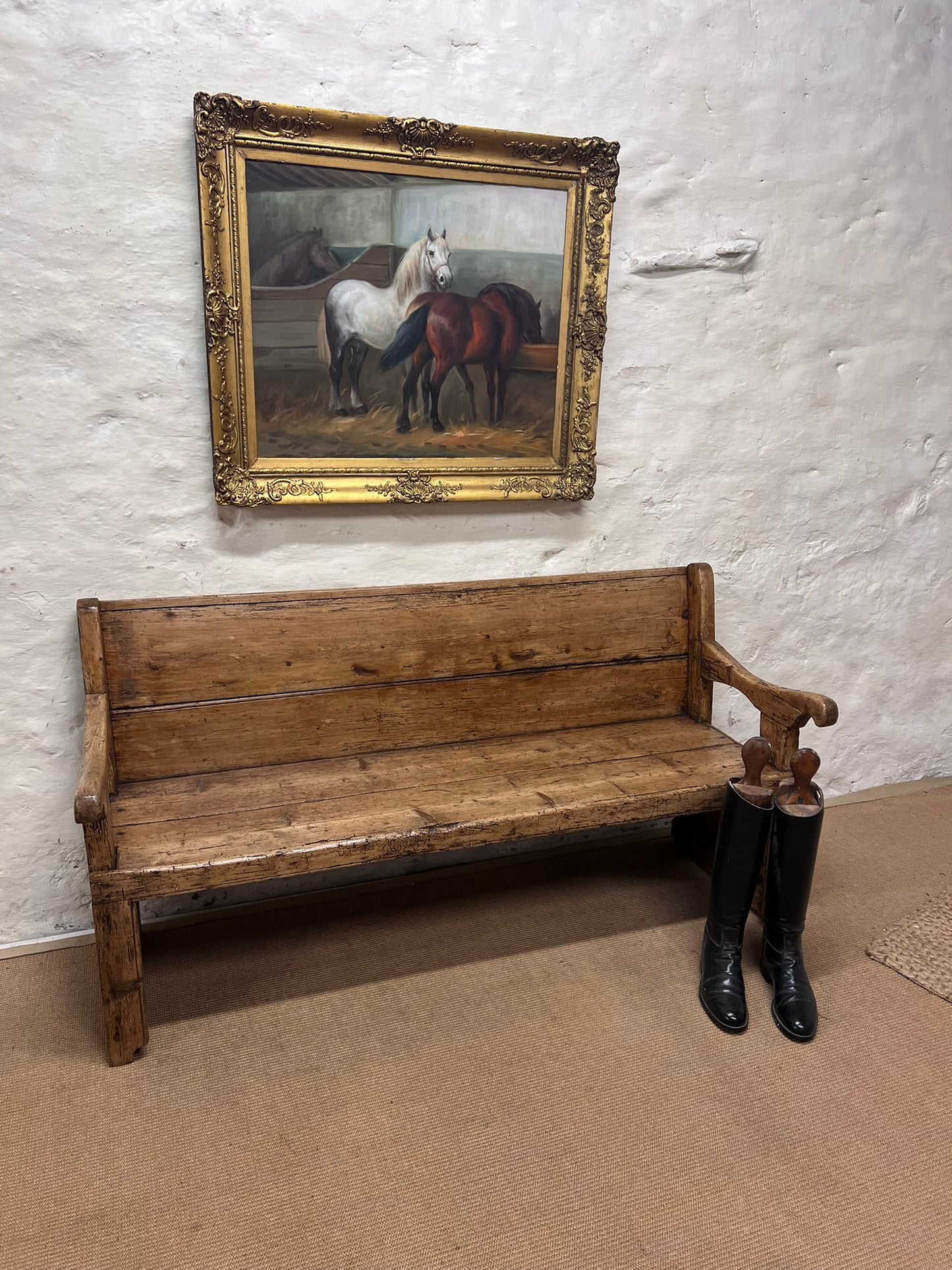 Welsh Antique Pine Bench