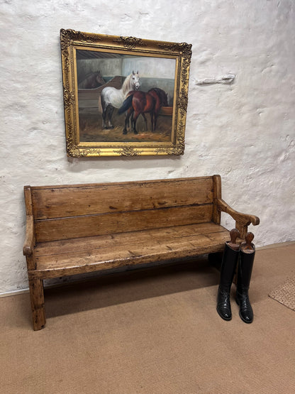 Welsh Antique Pine Bench