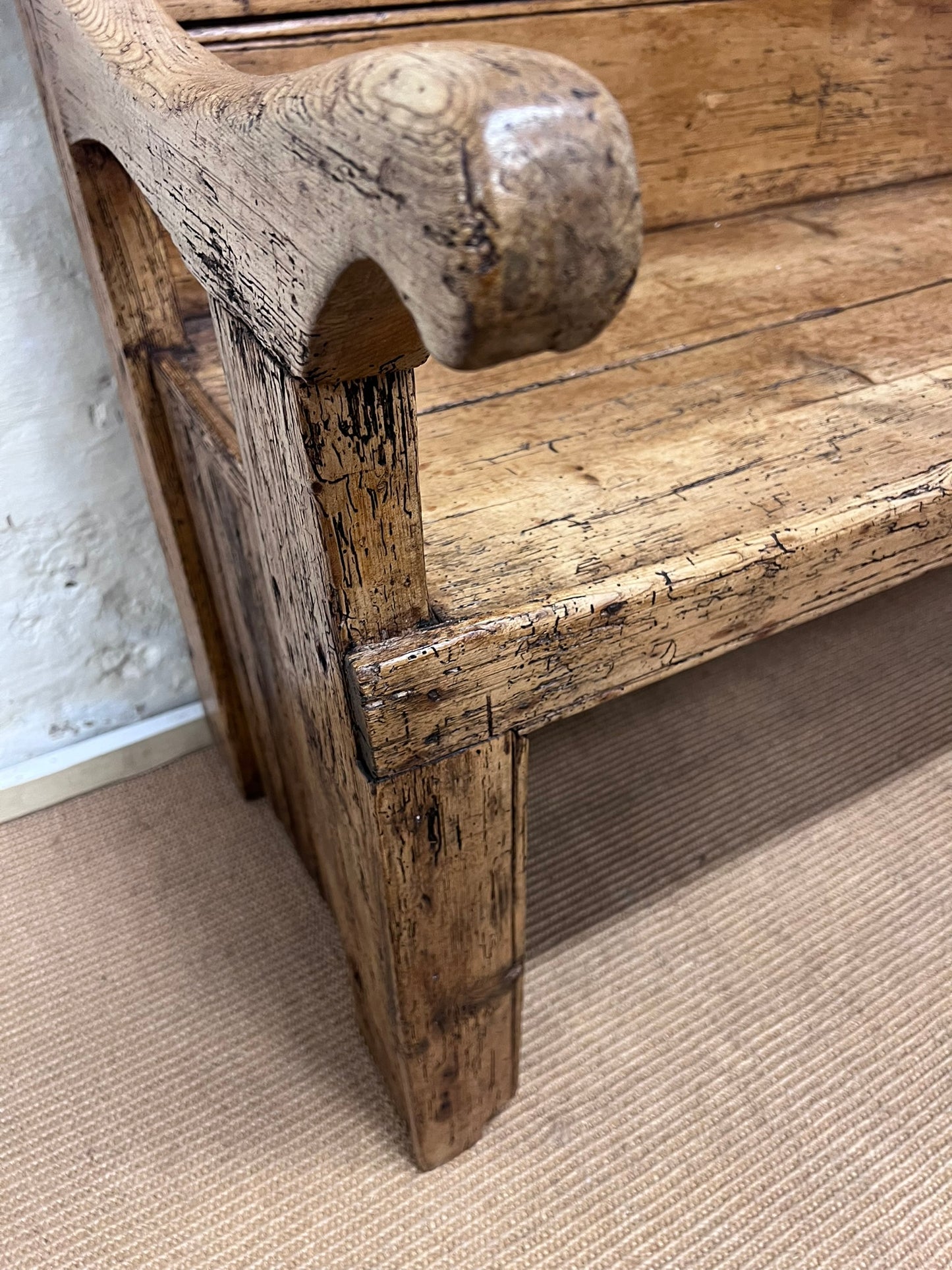 Welsh Antique Pine Bench