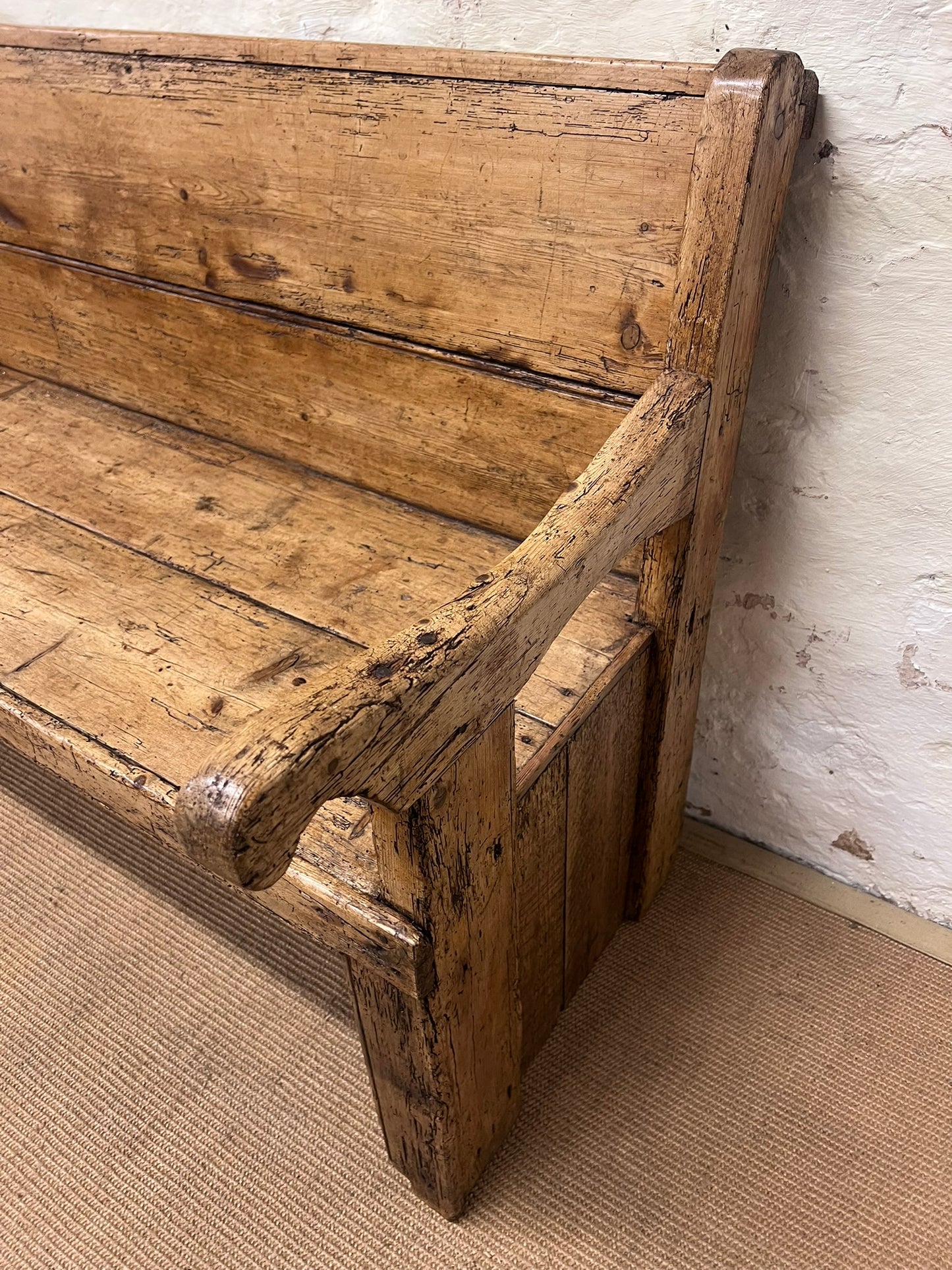Welsh Antique Pine Bench