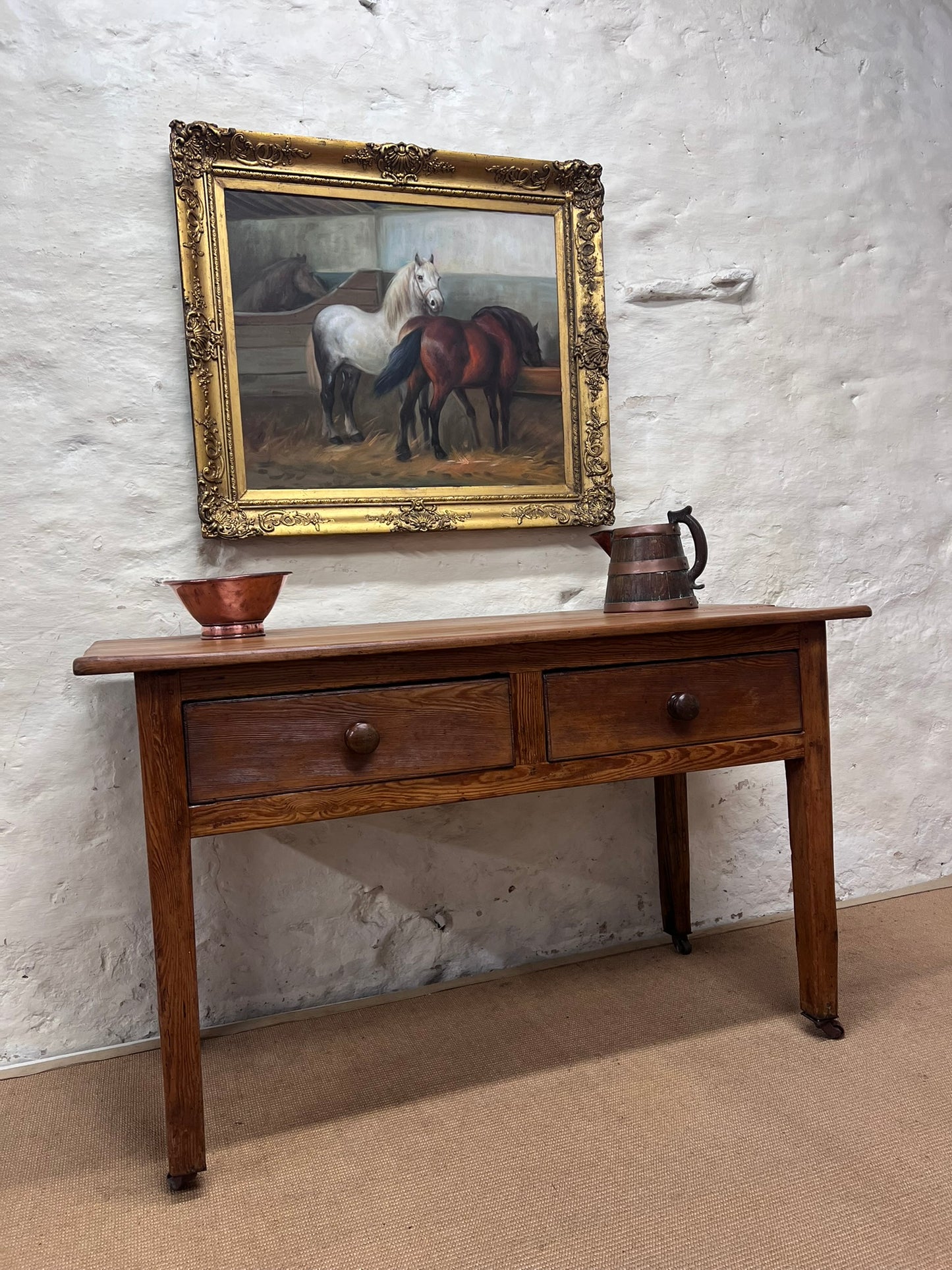 Antique Pine Side Table