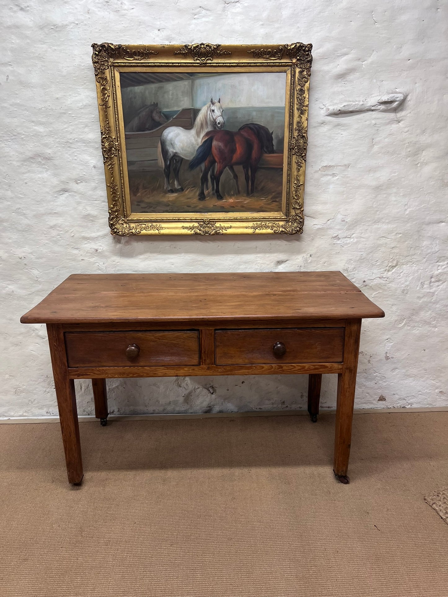 Antique Pine Side Table