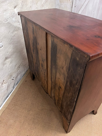 Antique Mahogany Bow Front Chest