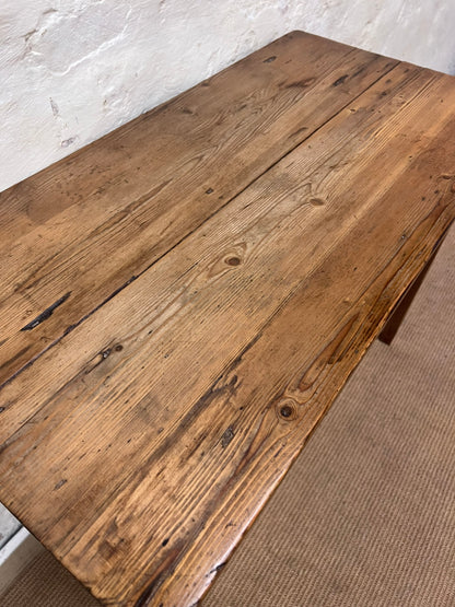 Antique Pine Side Table Ca 1890