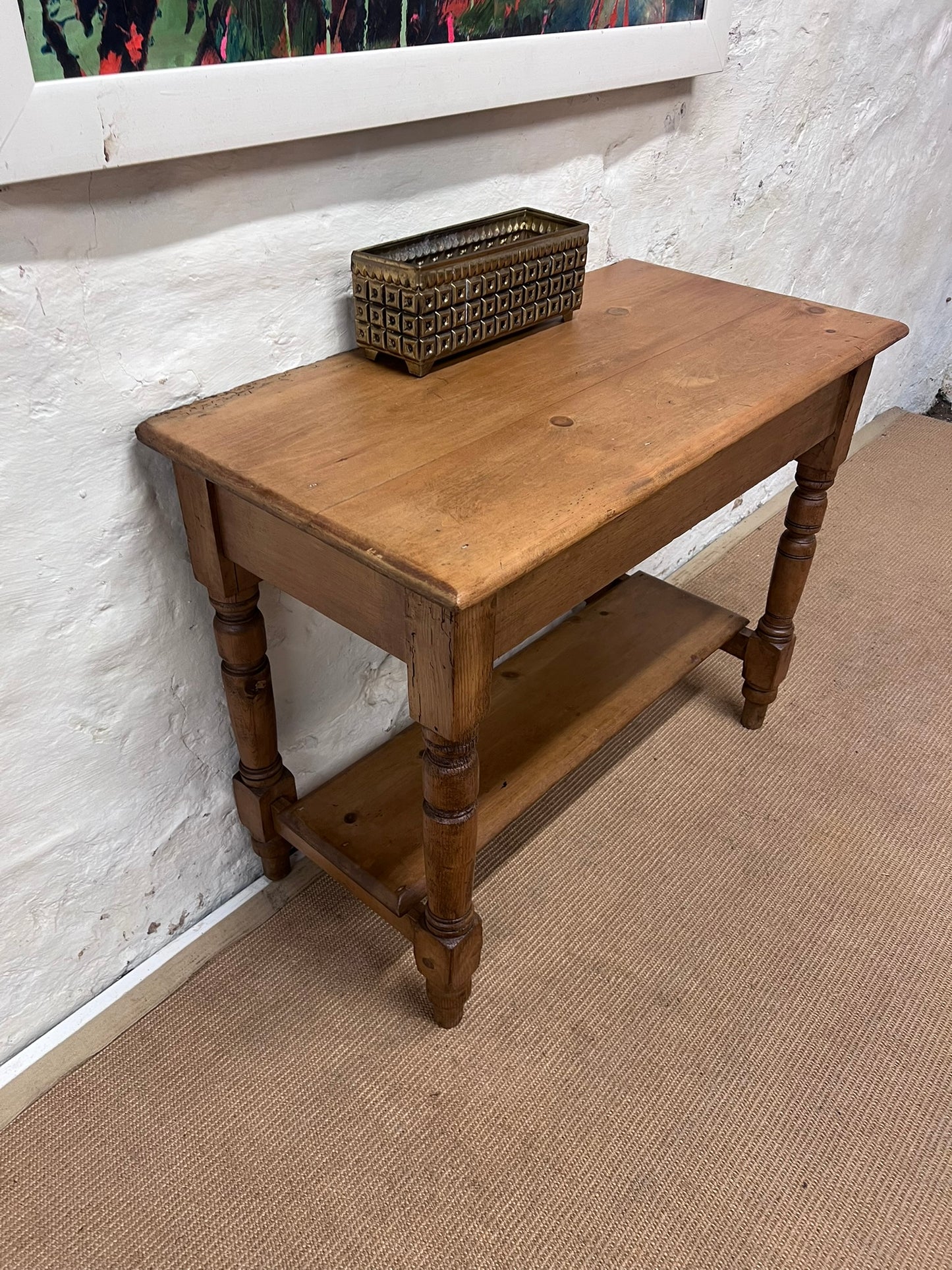 Antique Pine Side Table ca 1900