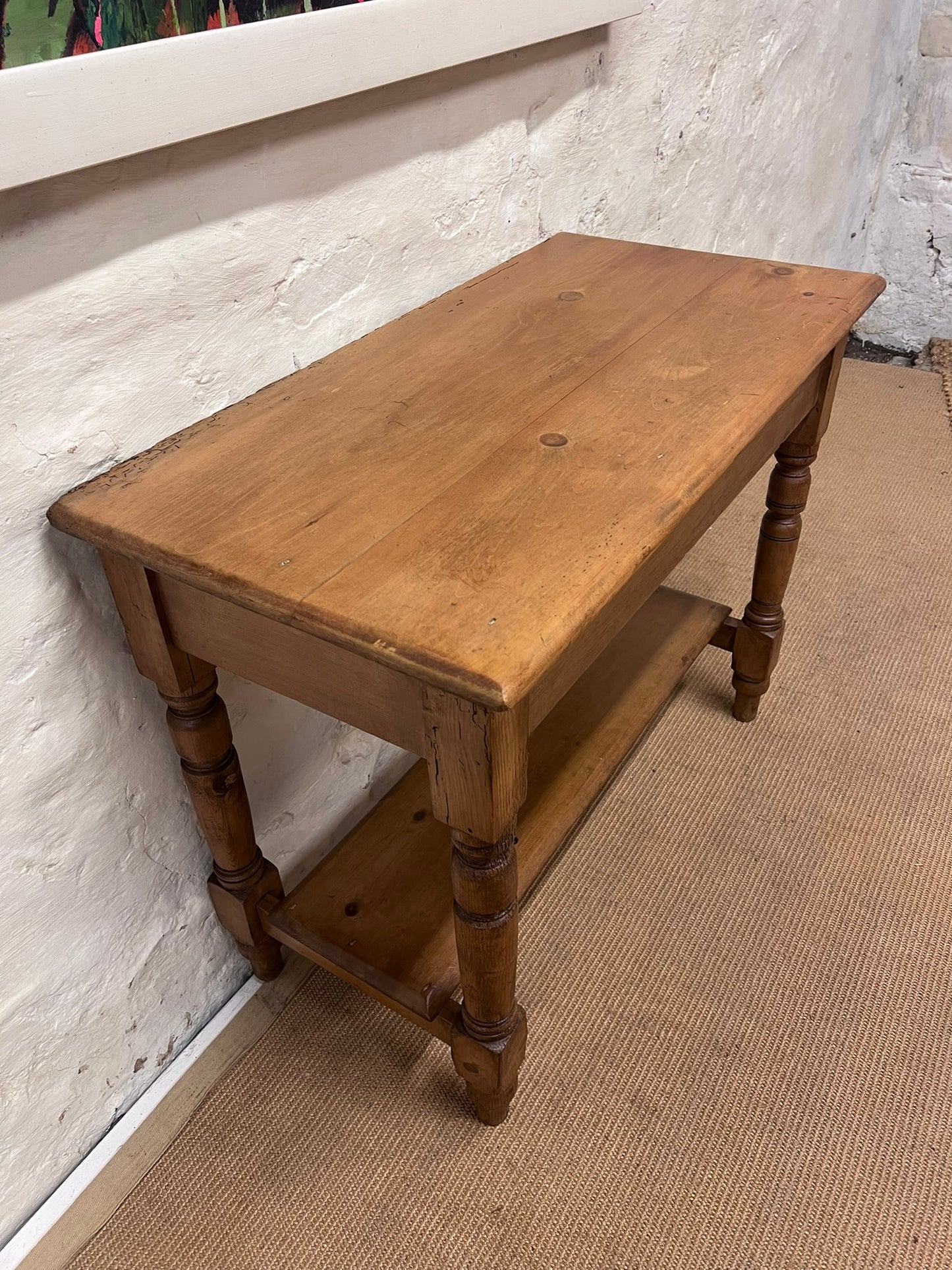 Antique Pine Side Table ca 1900