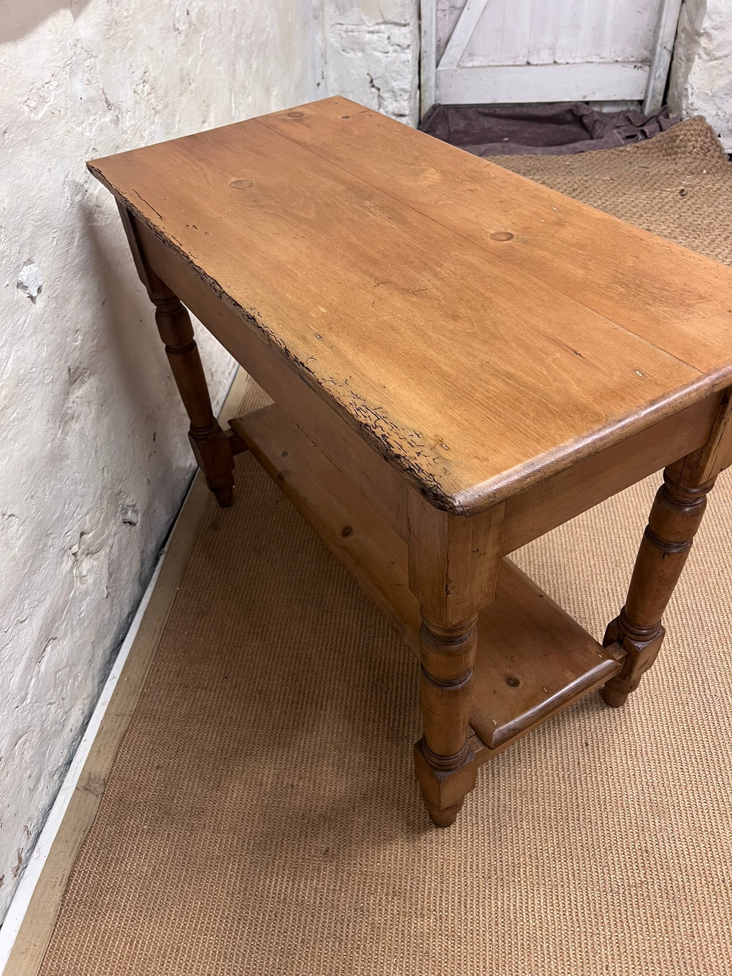 Antique Pine Side Table ca 1900