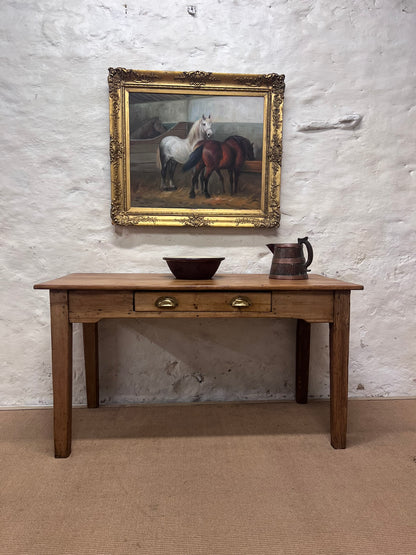 Antique Pine Desk /Side Table ca 1900