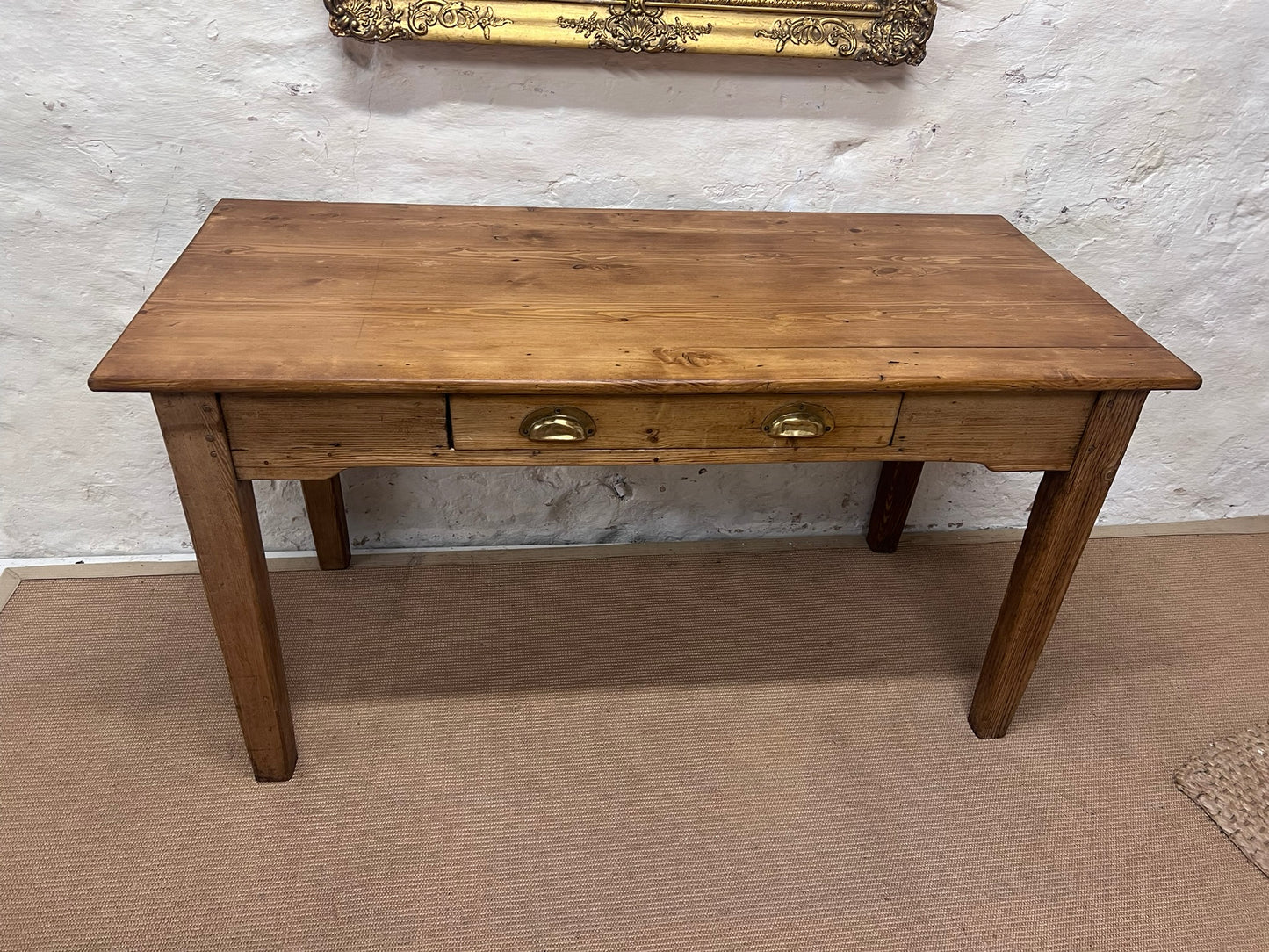 Antique Pine Desk /Side Table ca 1900