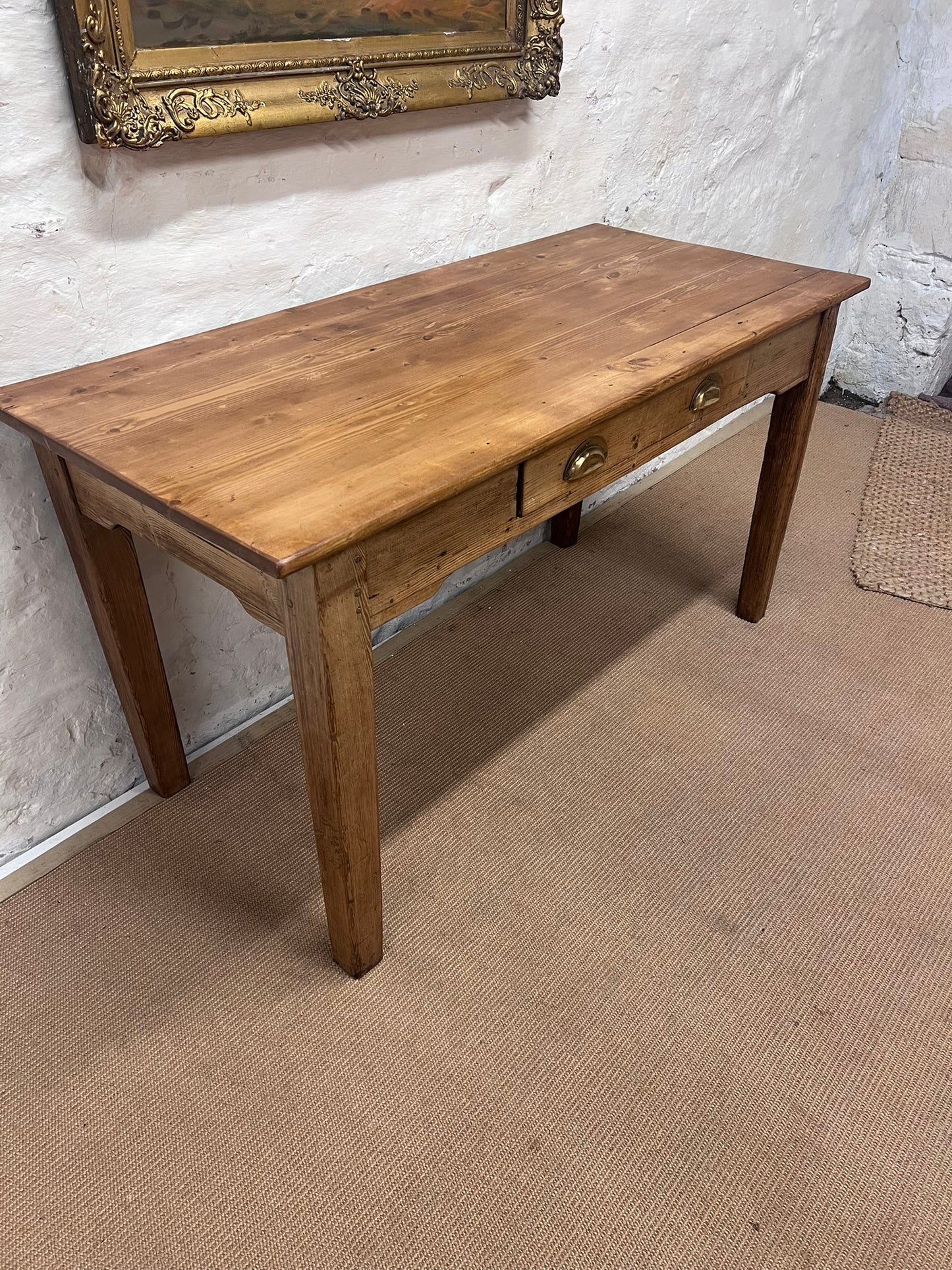 Antique Pine Desk /Side Table ca 1900
