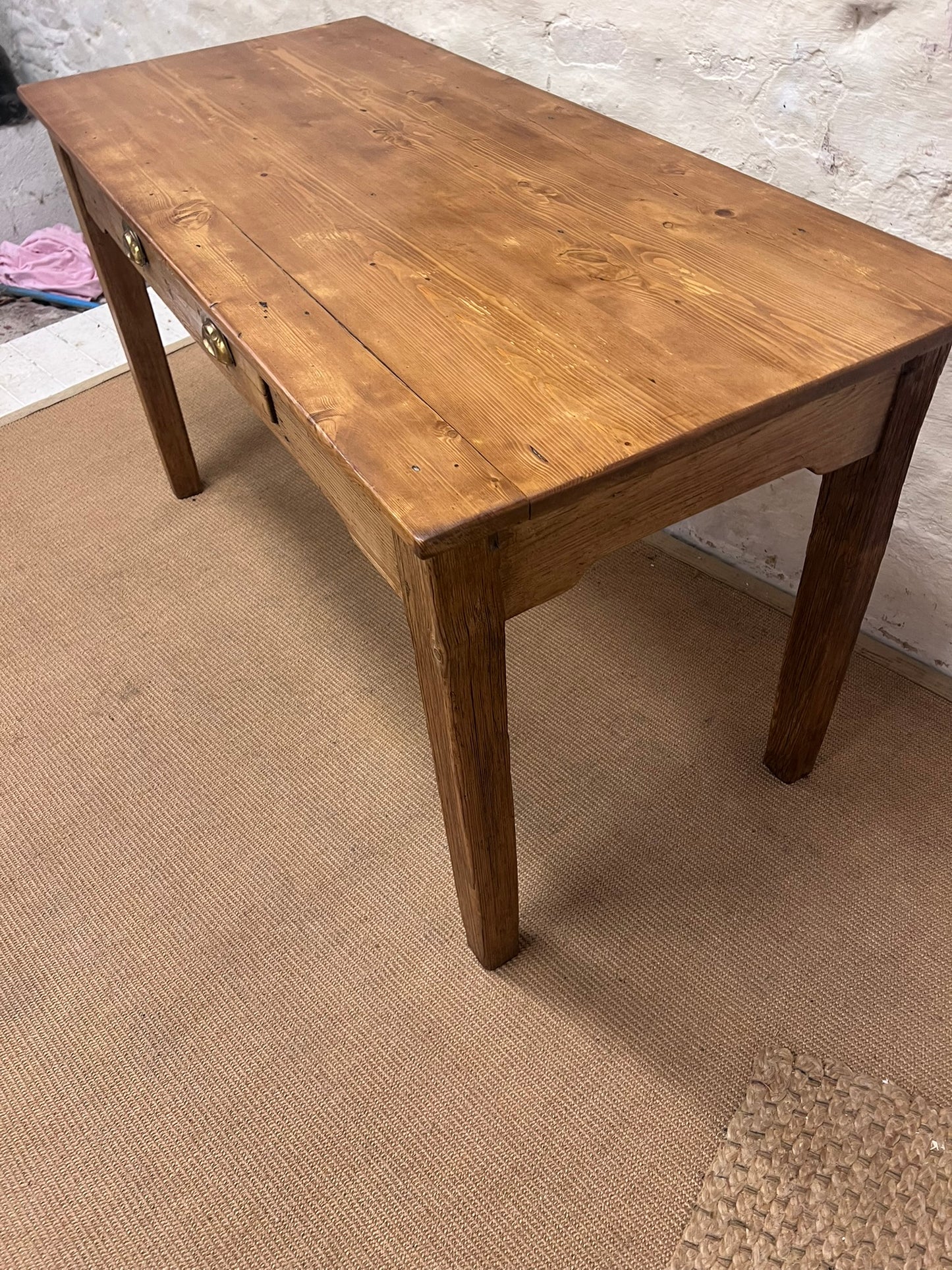Antique Pine Desk /Side Table ca 1900