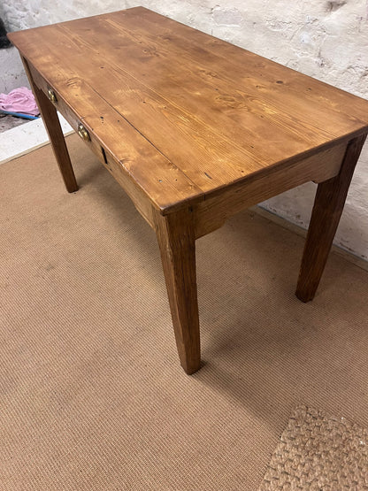 Antique Pine Desk /Side Table ca 1900