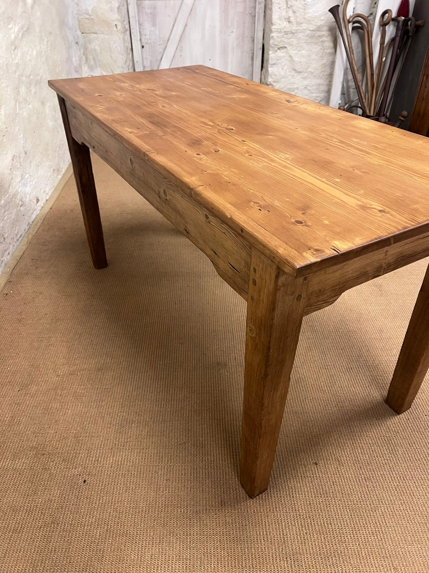 Antique Pine Desk /Side Table ca 1900