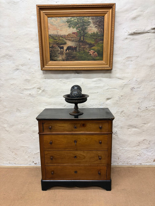 French Walnut Chest Ca 1880