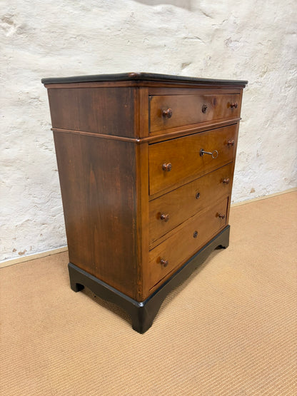 French Walnut Chest Ca 1880