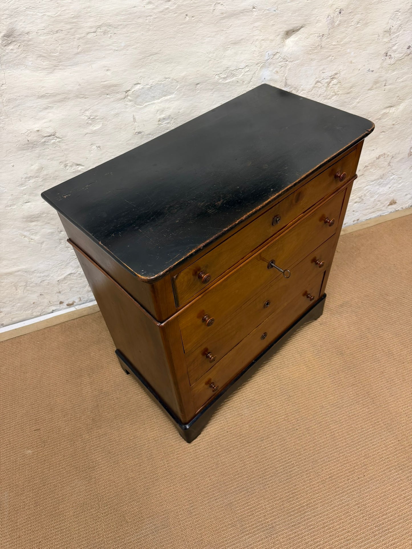 French Walnut Chest Ca 1880