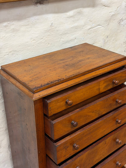 Antique 6 drawer Wellington Chest