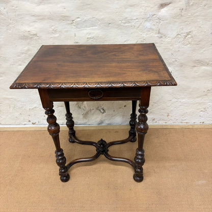 French Oak Side Table