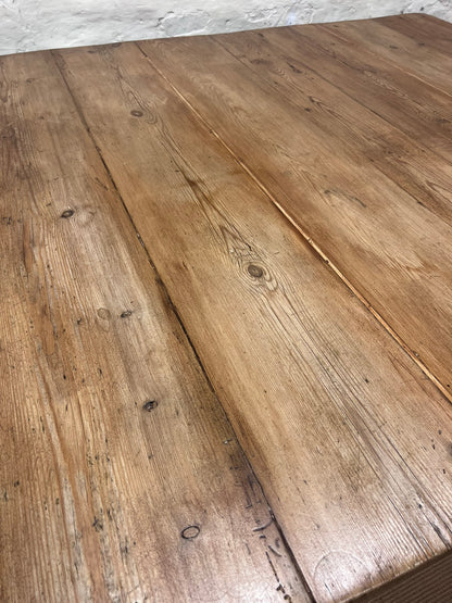 Antique Pine Work Table ca 1860