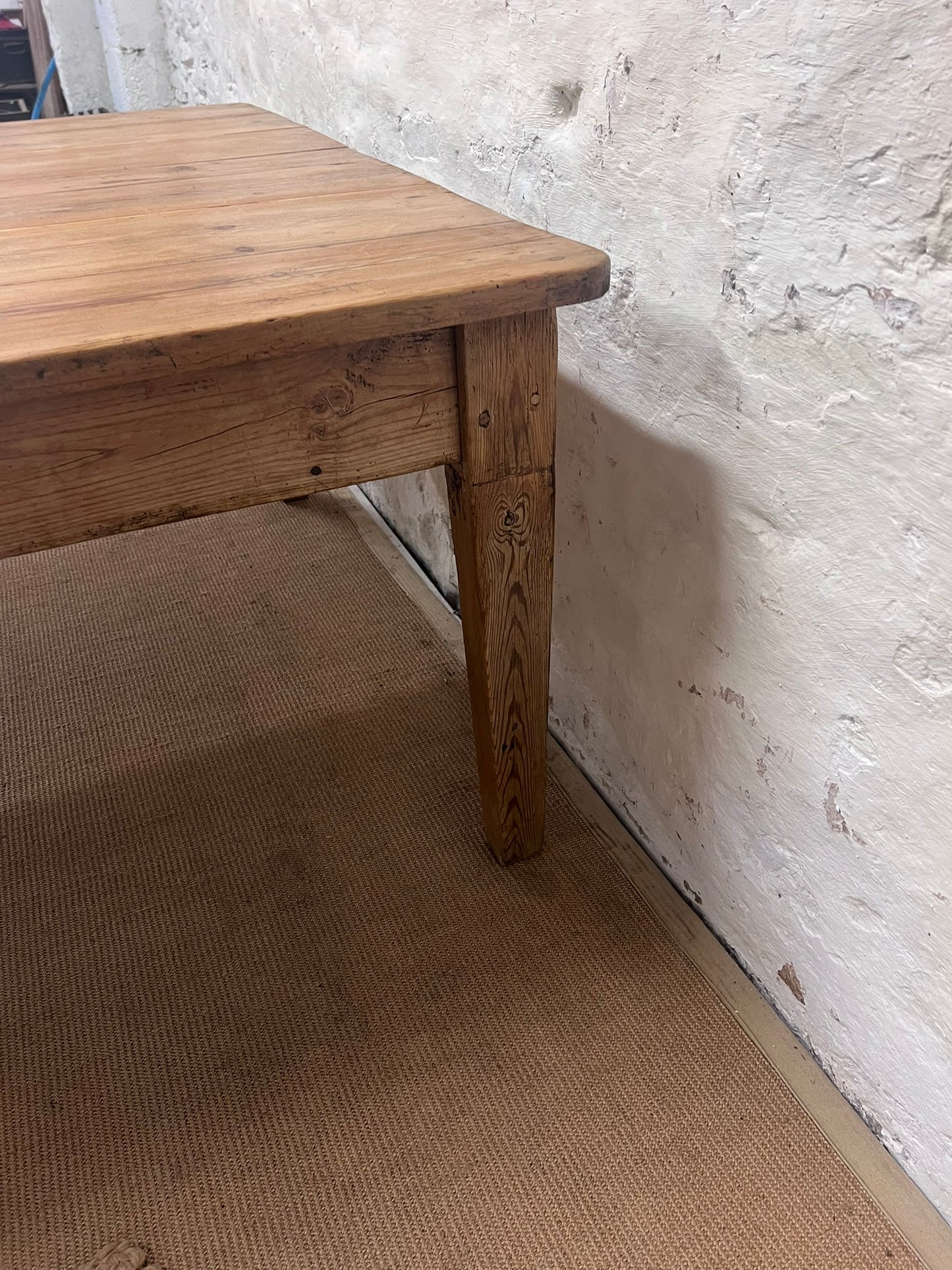 Antique Pine Work Table ca 1860
