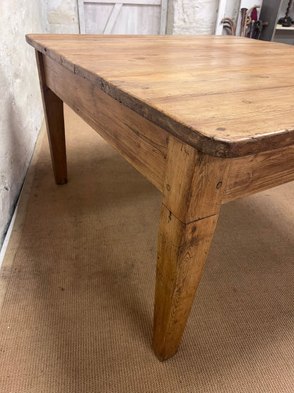 Antique Pine Work Table ca 1860