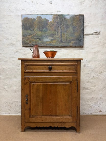 French Antique Pine Cupboard Ca 1850