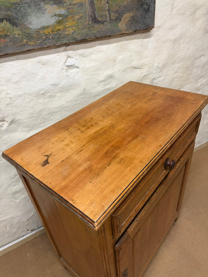 French Antique Pine Cupboard Ca 1850