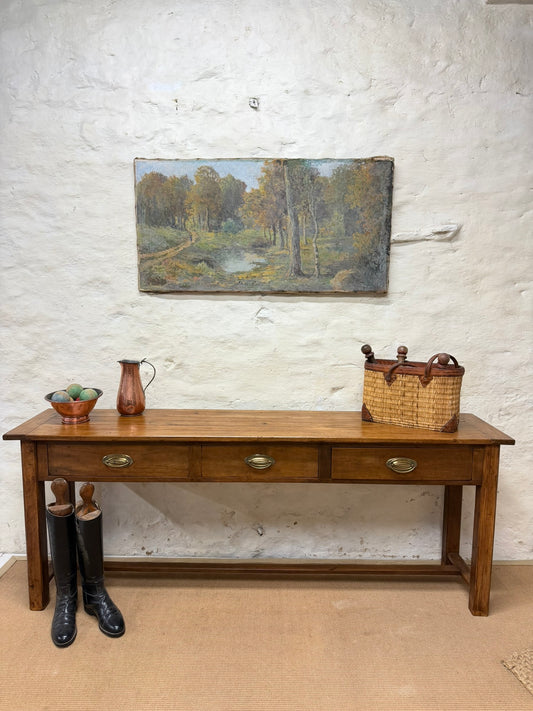 French Cherry Console Table