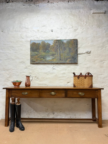 French Cherry Console Table