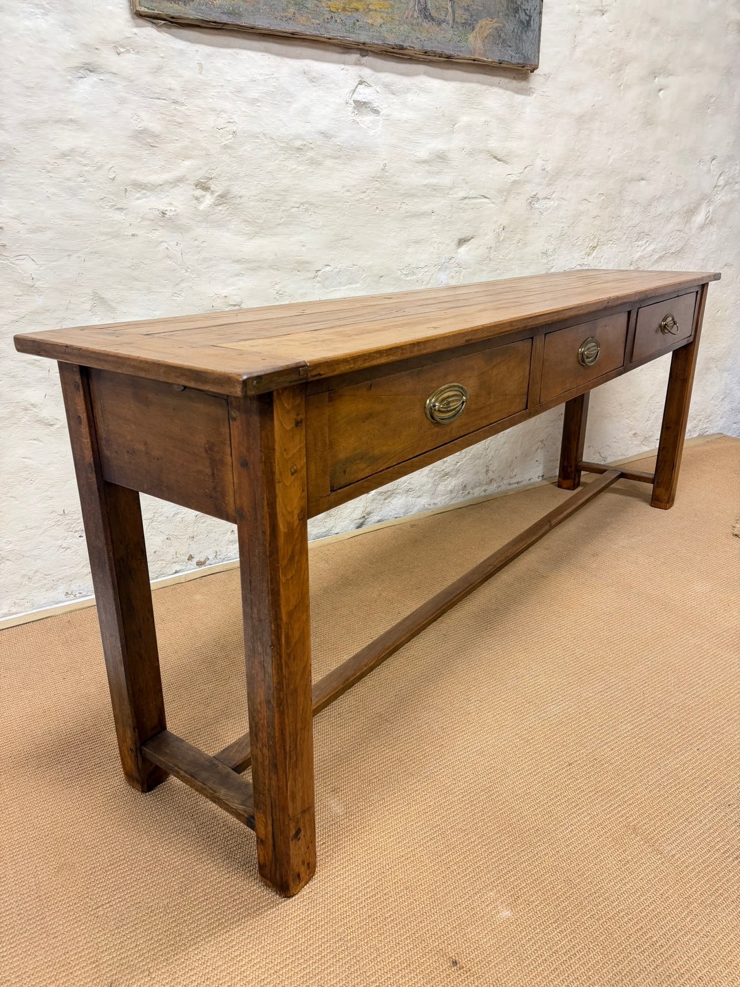 French Cherry Console Table