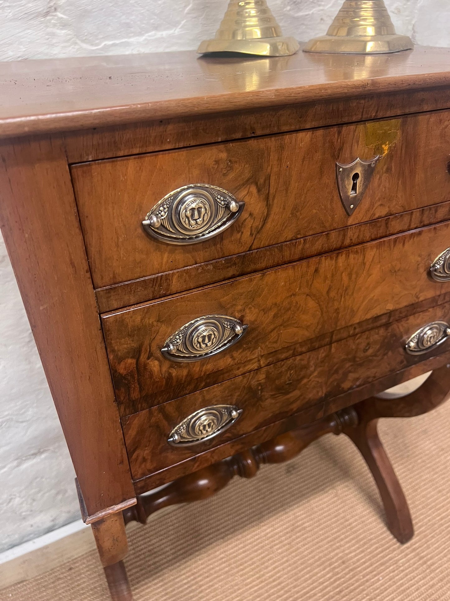 Small Antique Walnut Chest