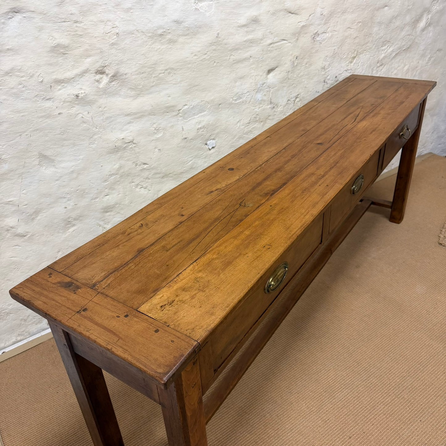 French Cherry Console Table