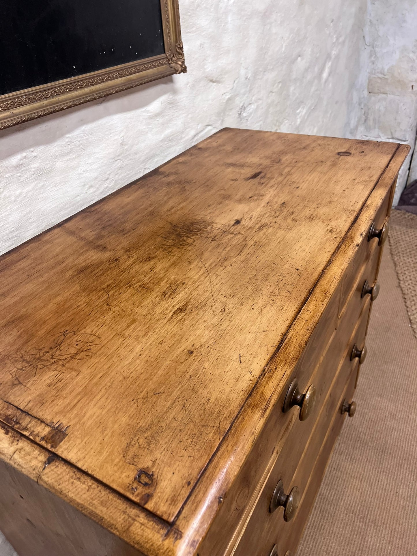 Antique Pine Chest ca 1890