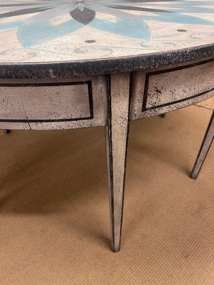Antique Demi Lune Tables Ca 1860
