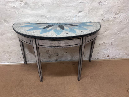 Antique Demi Lune Tables Ca 1860