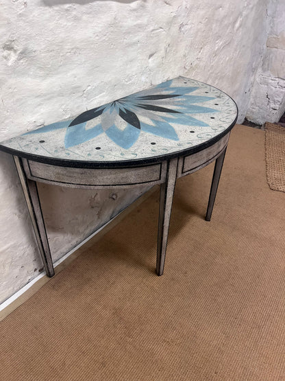 Antique Demi Lune Tables Ca 1860