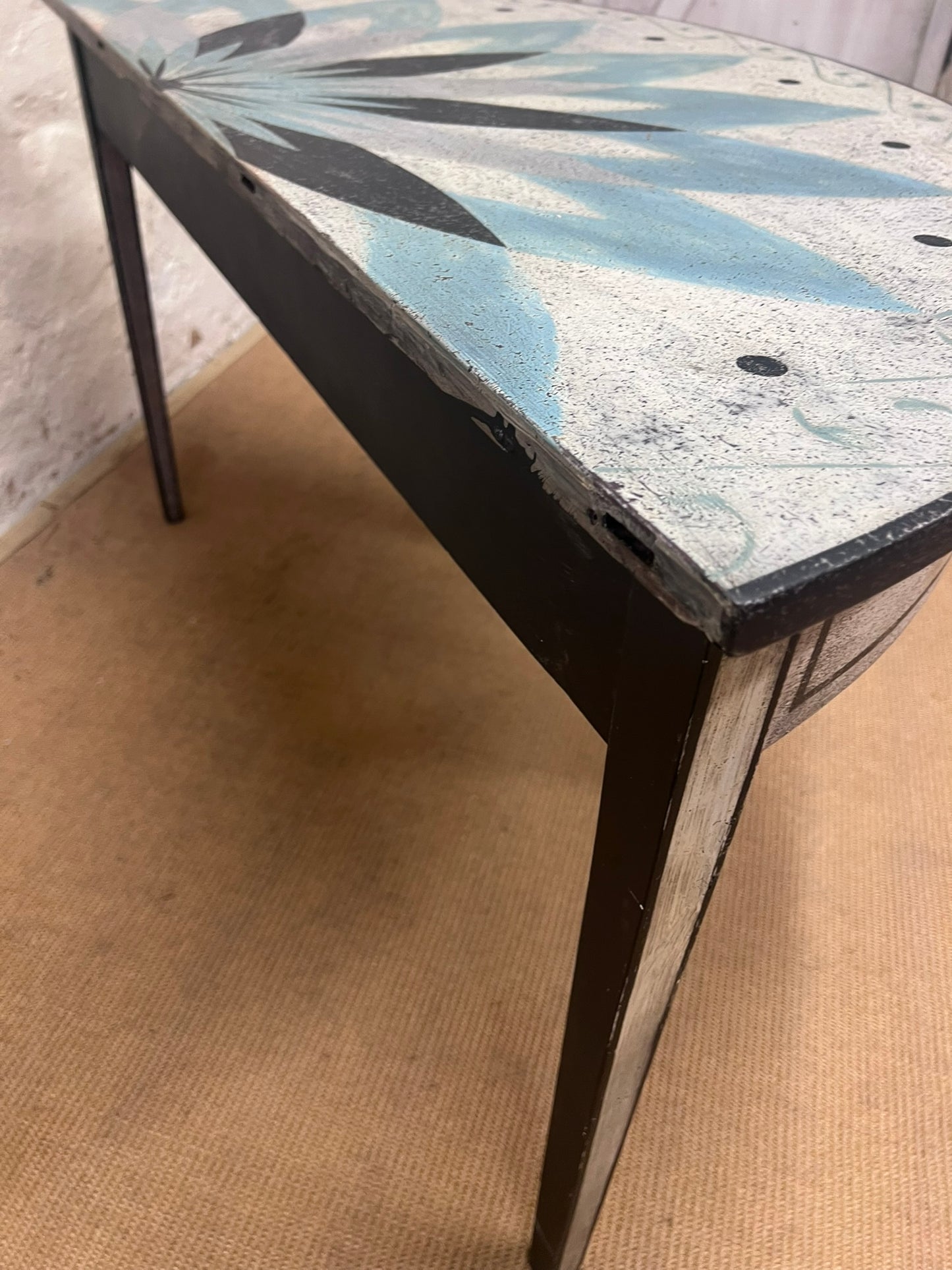 Antique Demi Lune Tables Ca 1860