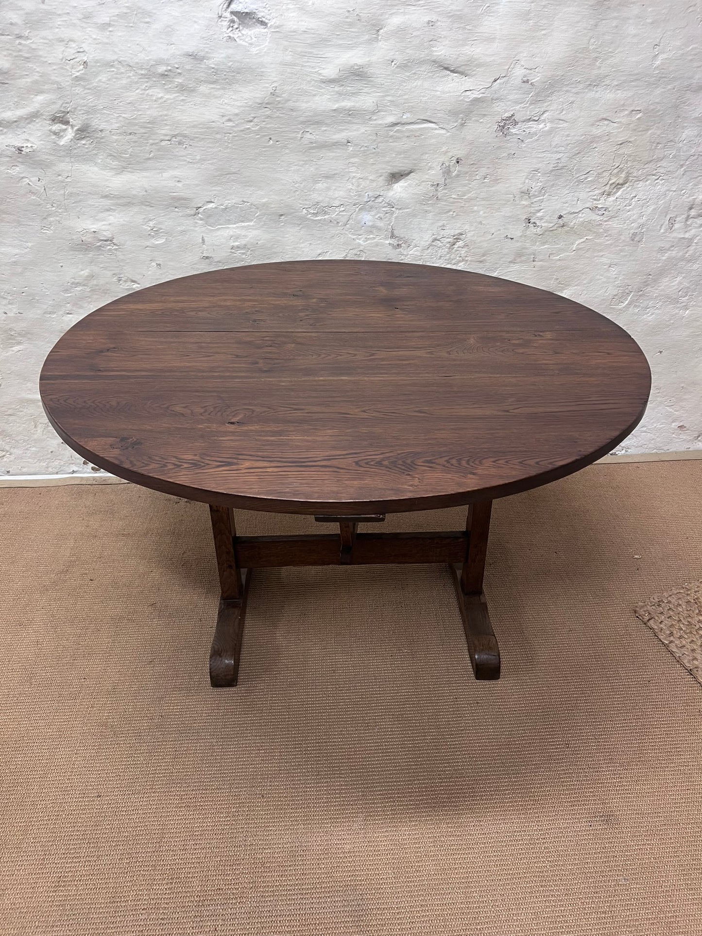 Antique Oak Vineyard Table ca 1880