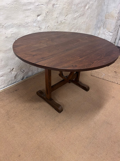 Antique Oak Vineyard Table ca 1880