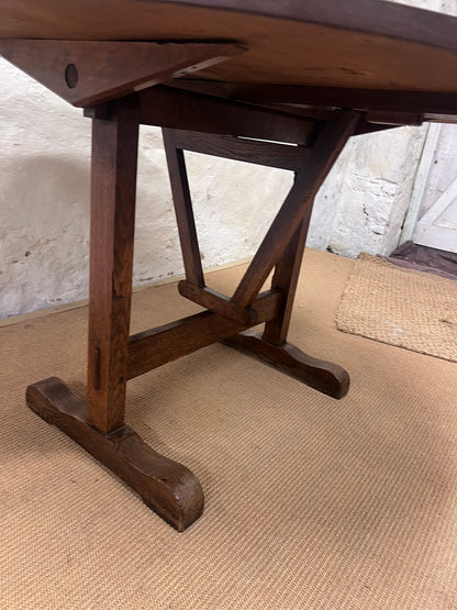 Antique Oak Vineyard Table ca 1880