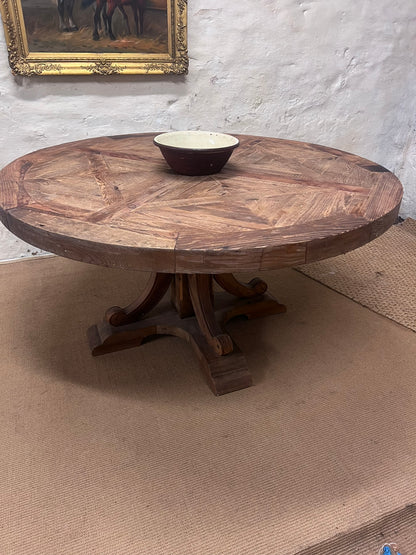 Round Pedestal Dining Table