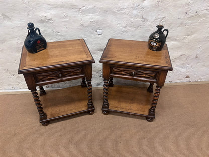 Pair of Oak End Tables ca 1920