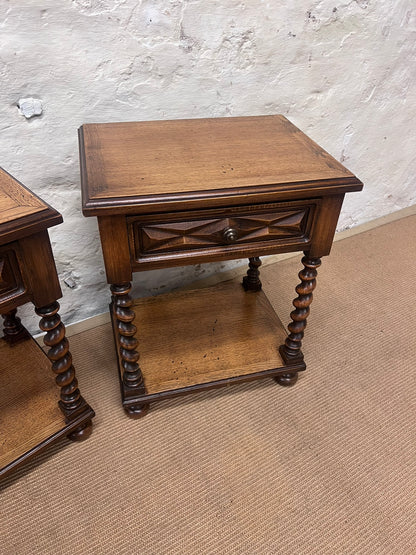 Pair of Oak End Tables ca 1920